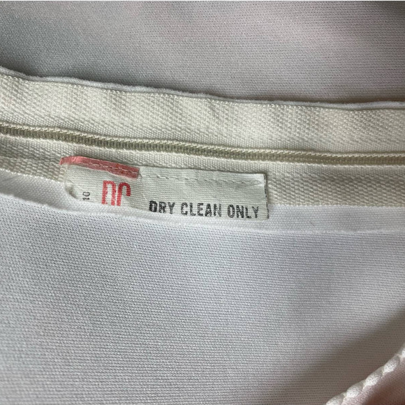 Vintage 1970s White Polyester V Neck Maxi Dress XS S - Picture 8 of 8